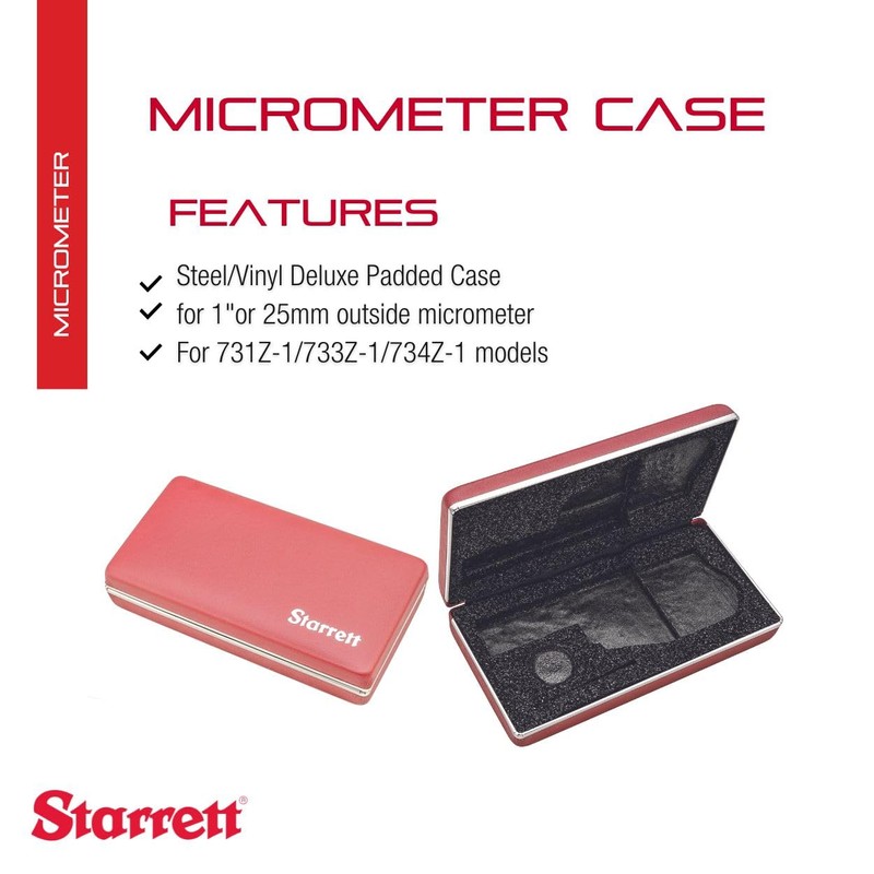 Starrett Protective Case for Electronic Micrometers for 3734/734 Series -