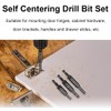 3 Pcs Hinge Drill Bit Set, Self Centering Hole Drilling