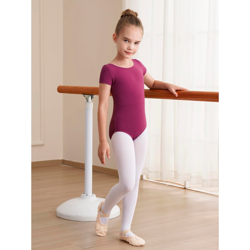 WEGETIT Gymnastics Leotards for Girls Ballet Dance Toddler Leotard Short