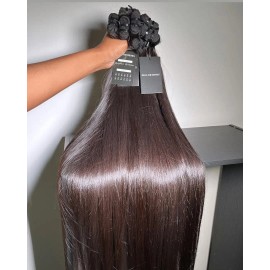 Hair Raw Indonesian Unprocessed Cuticle Aligned Cambodian Raw Hair Bundle Temple Hair Vendors Weave Curly Hair Extensions Weftcolor: straight, Stretched Length: 18 inches