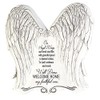 Dicksons Angel's Wings Bereavement White 7.5 x 7.5 Resin Outdoor