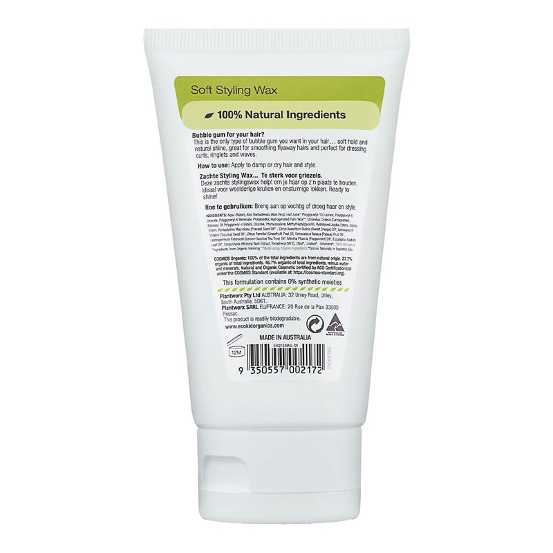Eco.kid Bubbalicious Soft Styling Wax, 75ml