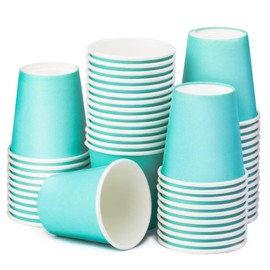 Huaiid 50 Packs 3 oz Bathroom Cups, Mouthroom Cup Espresso Cup, Small Blue Paper Cups for Snack Bathroom Espresso Perfect for Home Condos Rvs Campers
