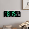 Digital Alarm Clock Large LED Display Desk Wall Clock with