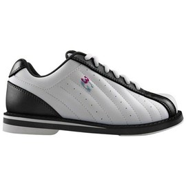 3G Kicks Unisex Bowling Shoes- Black/White 7 1/2 US