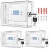 3 PCS Thermostat Lock Box with Key, Large Thermostat Cover