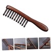 TOVINANNA Wooden Wide Tooth Hair Comb for Curls Natural Sandalwood