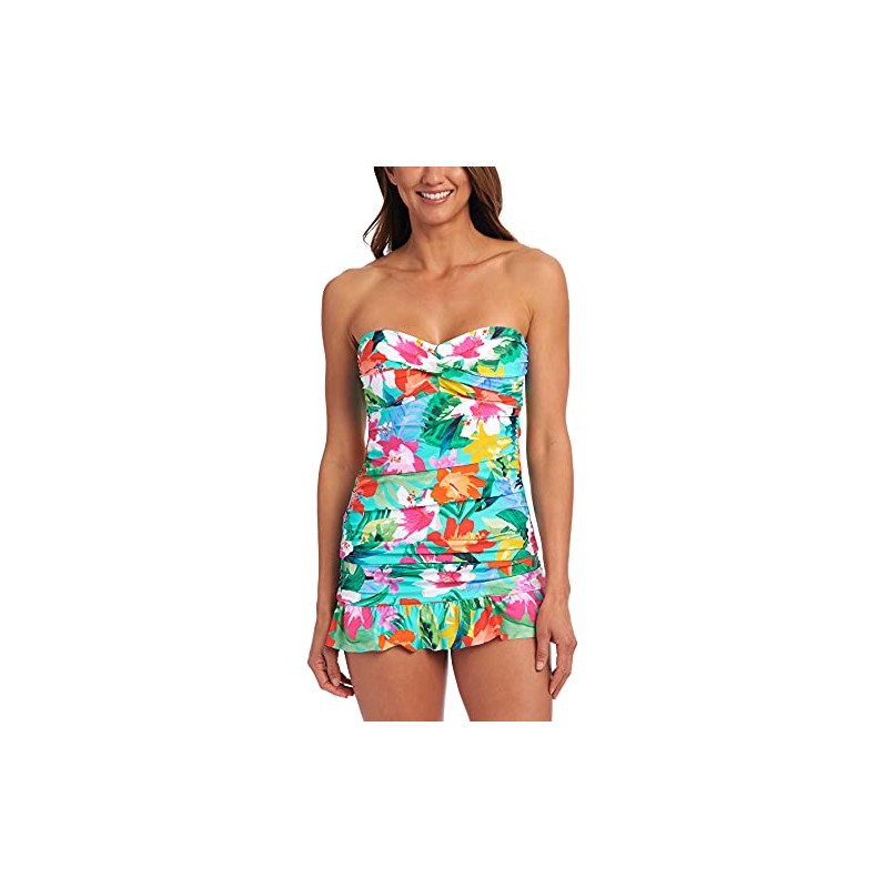 La Blanca Top de Traje de baño Tankini con Parte