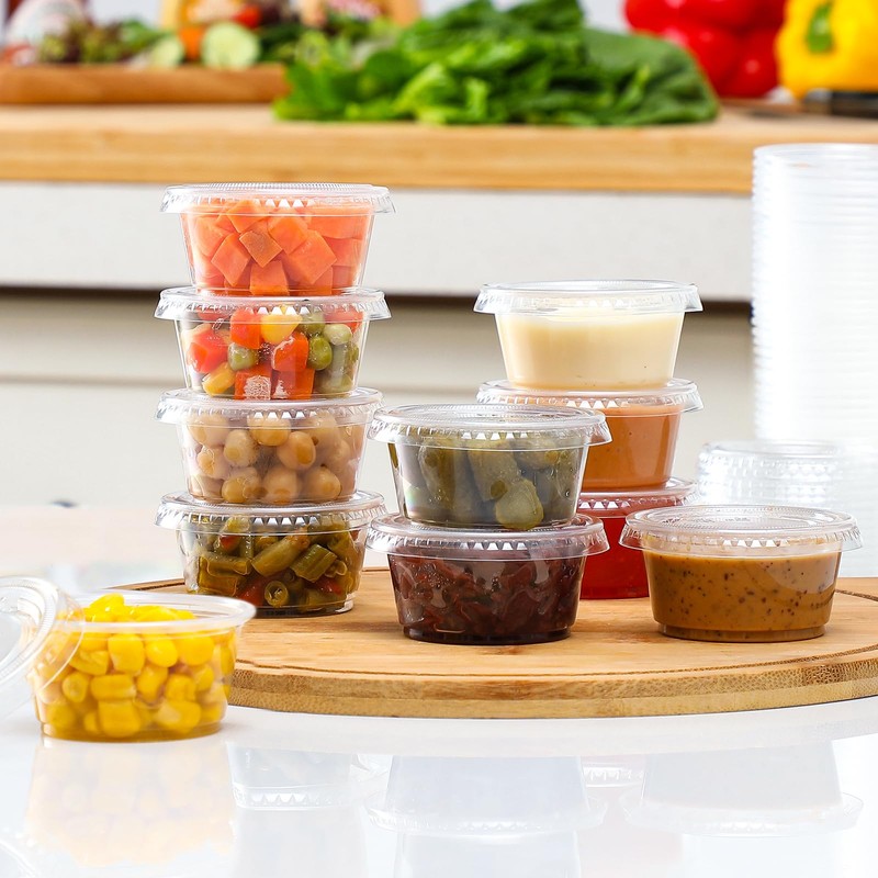 AOZITA 120 Sets - 2 oz Jello Shot Cups with