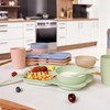 shopwithgreen Wheat Straw Dinnerware Cutlery Set, 20 PCS Kids Toddlers
