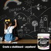 Chalkboard Blackboard Paint Chalk Board Paint for Wood, Metal, Glass,