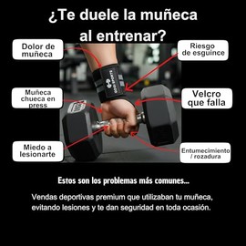 KIT de Rodilleras + Muñequeras de compresión elásticas para entrenamiento, gym, fitness y levantamiento de pesas|Bandas deportivas unisex|Vendas y cor