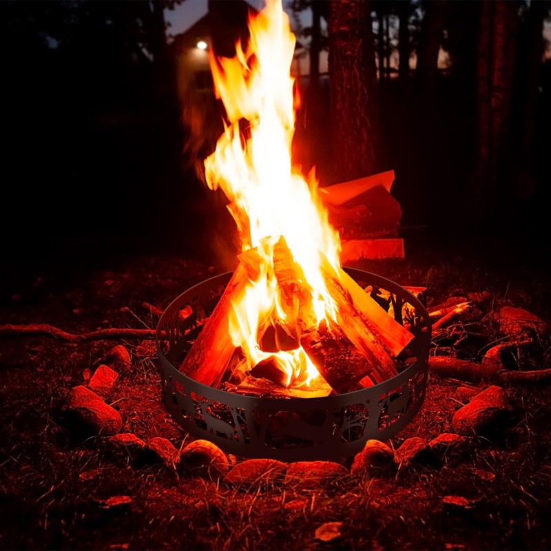 KAIDIDA Fire Ring, Metal Fire Pit Ring, Fire Rings for