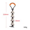Men's Stainless Steel Exercise Ring with Ball Accessory-ushlF39(4, 3.5cm)