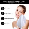 Sinland Microfiber Facial Cloths Fast Drying Washcloth White 12 inch
