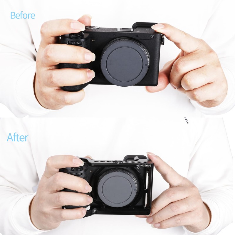 NICEYRIG Cage for Sony Alpha A6700 Mirrorless Camera, with QD