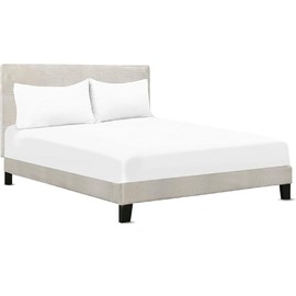 A ATH COLLECTION 800 Thread Count Egyptian Cotton Fitted Sheet 40 CM/16 Inch Extra Deep Pocket, Hotel Quality Cotton Soft, Fade & Wrinkle Resistant Fitted Bed Sheets (Double)