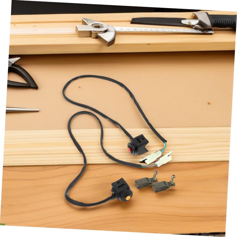 Gatuida 2pcs Motorcycle Kill Switch Ignition Button Replacement Ergonomic Design