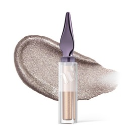URBAN DECAY 24/7 Glaze-On Liquid Eyeshadow (Silver Spooning - Sterling Silver Shimmer), Crease-resistant, Glitter Eye Makeup with Built-in Brush, Smooth Application - 0.1 fl oz