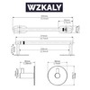WZKALY Paper Towel Holder Under Cabinet, Self Adhesive or Wall