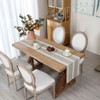 Braided Striped Table Runner Rustic Embroidery Coffee Table Runners for