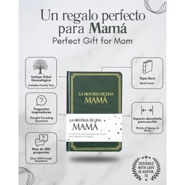 Mama, comparte tu historia conmigo (Tapa dura): 250+ Preguntas, Regalo para Mama personalizado, Feliz día de la madre, Mejor regalo para Mama, Regalo para Mama de compleaños, Regalo de Navidad para Mama. (Edición en español/Spanish Edition)