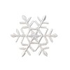 White Snowflake Embroidered Iron on Patch