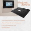 CAMGJORT SA5B Wall Plate for Sensi Touch Wi-Fi Thermostat ST75,Black(1