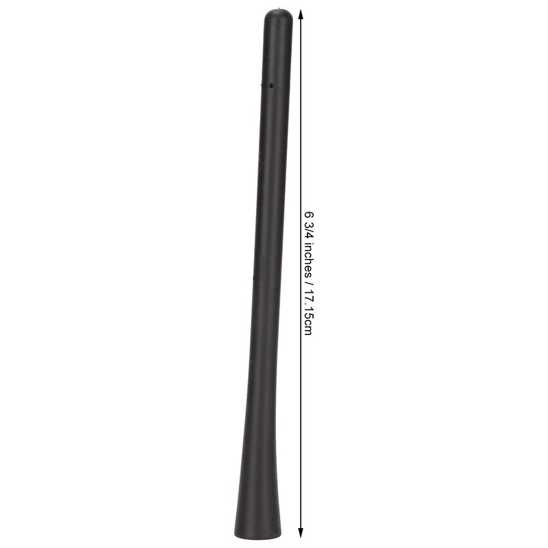 Motorcycle Short Antenna Mast 6 3/4in Long Screw in Rubber