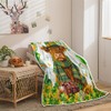St. Patrick's Day Blankets for Kids, Funny Highland Cow Throw
