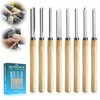 8 Pcs Wood Lathe Tools, Wood Chisel Sets, Suitable For
