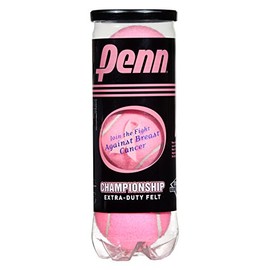 Championship Pink Tennis Balls - Extra Duty Felt Pressurized Tennis Balls - 1 Can, 3 Balls - 1