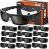 OXG 12 Pairs Grey Safety Glasses for Men and Women,