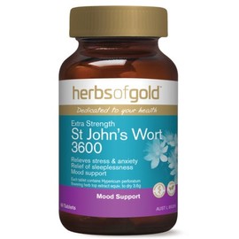 Herbs of Gold Extra Strength St Johns Wort 3600 60tabs St John's Wort