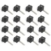 16pcs M4x30mm Stainless Steel Thread Replacement Star Hand Knob Tightening