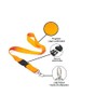 Lanyard Neck Strap Keychain with Detachable Buckle for Business Card