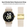 Wocci Woven Nylon Watch Strap with Adjustable Clasp, Braided Sports