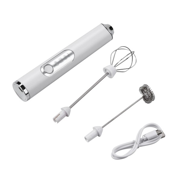 Unbranded White Foamer Kitchen Tool Milk Frother Egg Beater Electric