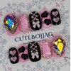 Mass-produced landmine cosplay handmade nail tips - Oval L /