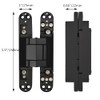 Alamic Invisible Hinges Concealed Door Hinge Heavy Duty Hidden Hinge