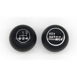 Gear Shift Knob Lever Shifter Pen Head Handball Compatible with Toyota Land Cruiser 40 Series FJ40 FJ43 FJ45 BJ40 BJ45 HJ47 1969-1984-Red 4 Speed+H4