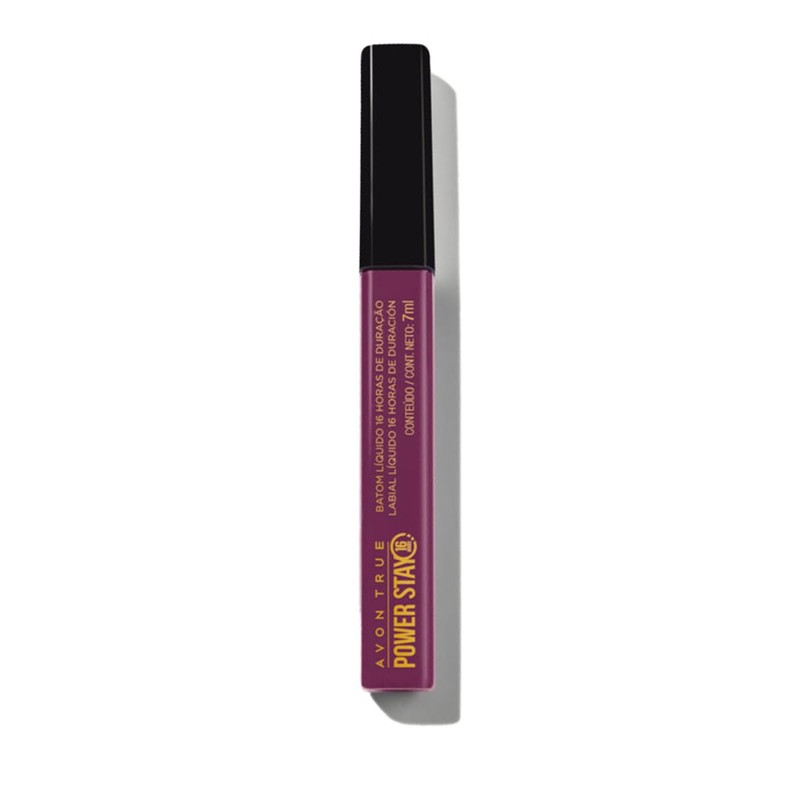 Labial Líquido Mate Avon Power Stay 7ml (Power On Plum)