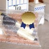 BC-1S Blue Gold Flat Ribbon Gift Stickers (100 Count)