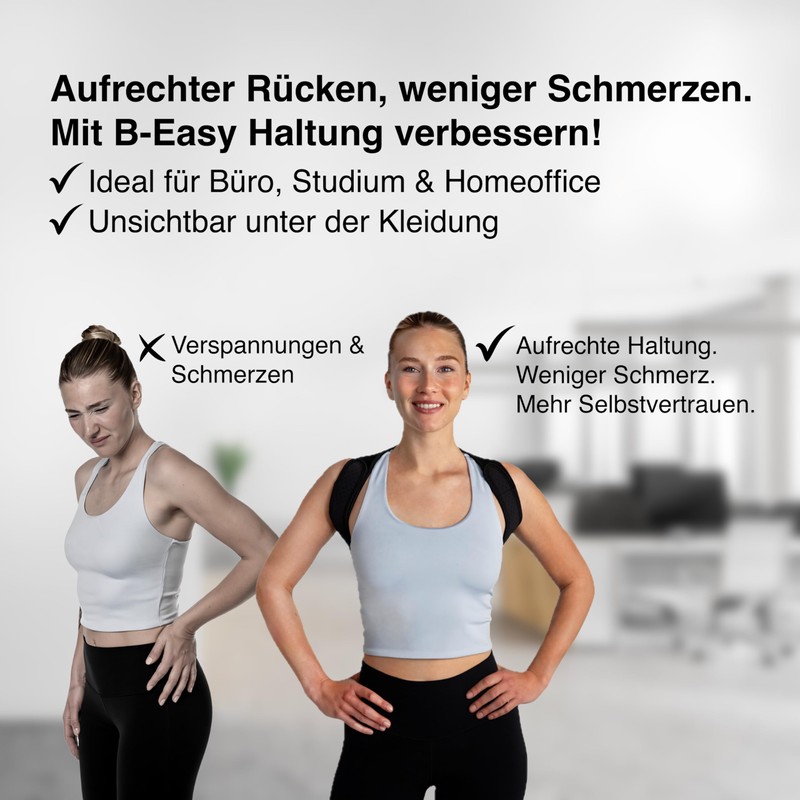 B-EASY Back Support Belt | Back Straightener | Posture Corrector