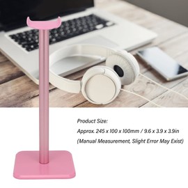 Soporte para Auriculares, Soporte Universal para Auriculares para Juegos de Aleación de Aluminio con Bandeja de TPU, Base Antideslizante para Todos los Tamaños de Auriculares