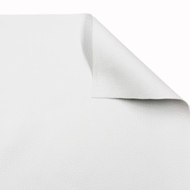 econuk - Upholstery Fabric for Upholstery Crafts and DIY Soft Faux Leather Chair Sofa Bag Cushion Motorcycle Seat Car Roof (140cm x 100cm, White)