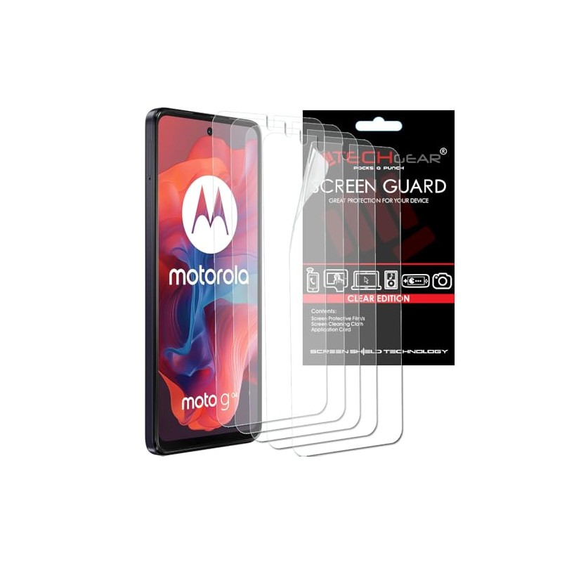 TECHGEAR [5 Pack] Screen Protectors Compatible for Motorola Moto G04,