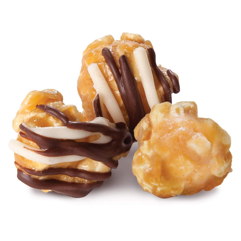 Popcornopolis 24 Ounce Gourmet Caramel Popcorn with Chocolate Gluten Free