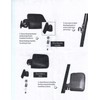 3G New Pair (2) Folding Side View Mirrors for Club