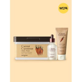 [Exclusive][Moisture soothing 3-piece set] Carrot daily mask 30 sheets & effector & cream / [단독][수분진정3종SET] 캐롯 데일리마스크 30매 & 이펙터 & 크림